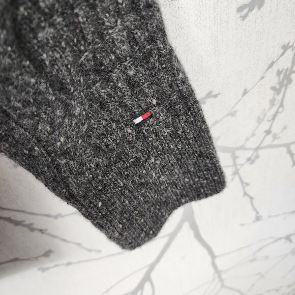 Tommy Hilfiger 80% Lambswool Cable Knit Shawl Collar Cardigan - Picture 3 of 7